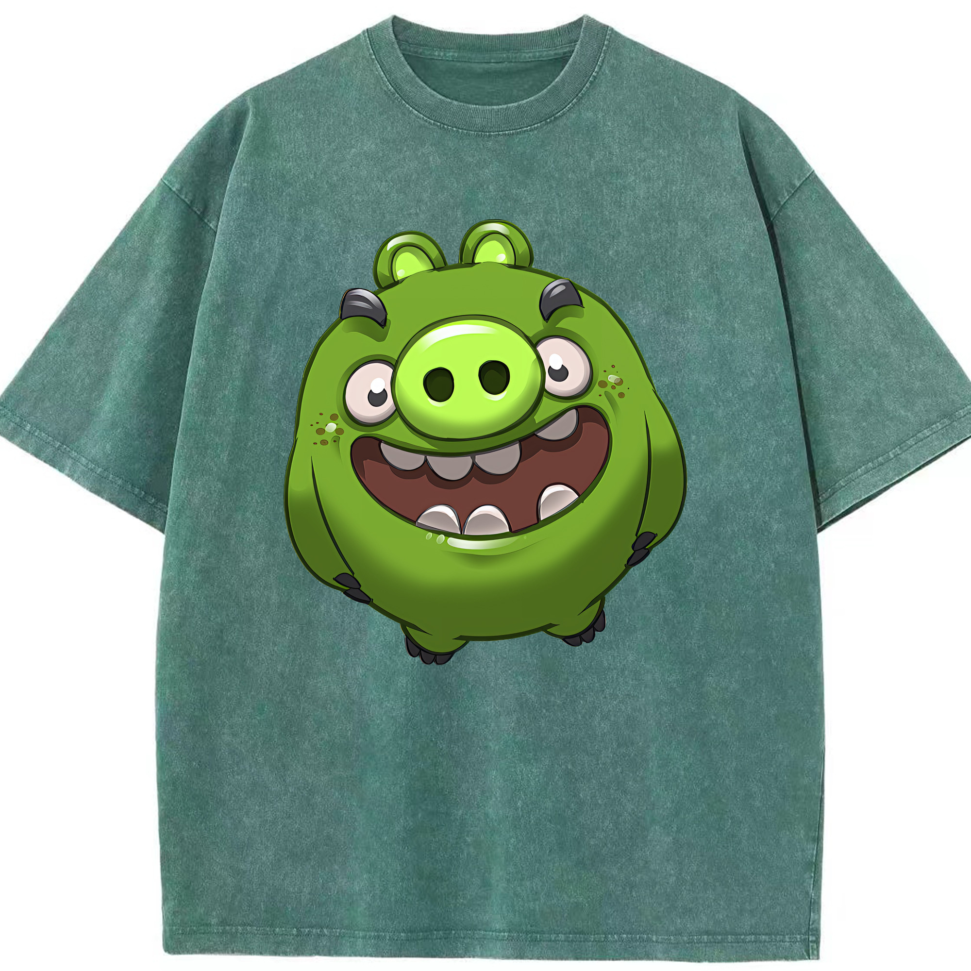（画像用） Angry Birds アングリーバード 綿100% ヴィンテージ風 半袖Tシャツ（フロントプリント）